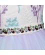 Flower Girls Dresses Kids Embroidery Tulle Dress For 3Y-11Y