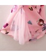 Vintage Chinese Style Toddler Girls Printed Dress For 2-7Y