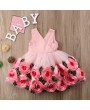 Flower Girls Dresses Kids Backless Bow-Knot Princess Dress For 3-13Y