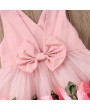 Flower Girls Dresses Kids Backless Bow-Knot Princess Dress For 3-13Y