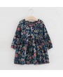 Flower Girls Dresses Long Sleeve A Line Casual Dress For 3Y-11Y