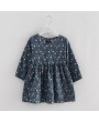 Flower Girls Dresses Long Sleeve A Line Casual Dress For 3Y-11Y