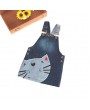 Cat Printed Toddler Girl Cute Denim Straps Suspender Dresses For 2Y-9Y