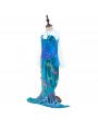 Girls Mermaid Tail Cosplay Halloween Party Costume For 4Y-13Y