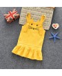 Cute Cat Toddler Girls Casual Strap Party Ruffle Princes Dresses For 1Y-9Y