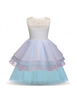 Creative Design Girls Kids Faddish Trendy Formal Princess Dress For 3Y-11Y