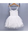 Flamingo Embroidery Girls Angel Wings Performance Princess Dress For 2Y-11Y