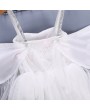 Flamingo Embroidery Girls Angel Wings Performance Princess Dress For 2Y-11Y