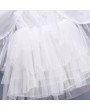 Flamingo Embroidery Girls Angel Wings Performance Princess Dress For 2Y-11Y