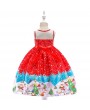 Girls Dress Christmas Eve Xmas Snow Holiday Party Dresses For 3Y-13Y