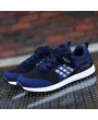 Men Knitted Breathable Light Weight Hook Loop Wlaking Shoes