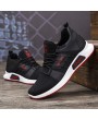 Men Mesh Breathable Lace Up Soft Sole Sport Running Sneakers