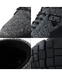 Men Canvas Comfy Trainers Warm Plush Lined Casual Ankle Boots