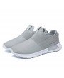 Men Mesh Elastic Slip On Soft Running Sneakers Casual Walking Shoes