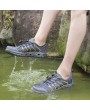 Men Bungee Closure Mesh Textile Quick Drying Upstream Shoes