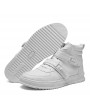 Men Metal Buckle High Top Comfy Sole Sport Casual Trainers