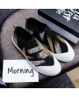 Men Breathable Fabric Color Blocking Slip On Tariners Flat Casual Sneakers