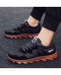 Men Fabric Splicing Breathable Slip Resistant Sport Casual Running Sneakers