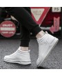 Men Pure Color Comfy Sole Lace Up Casual Trainers