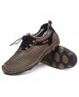 Men Lycra Mesh Bungee Closure Water Friendly Outdoor Casaul Shoes