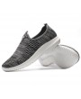 Men Breathable Knitted Fabric Slip On Hiking Casual Sneakers