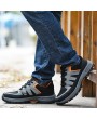 Men Steel Cap Toe Anti Smashing Puncture Proof Safety Shoes