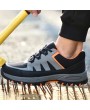 Men Steel Cap Toe Anti Smashing Puncture Proof Safety Shoes