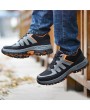 Men Steel Cap Toe Anti Smashing Puncture Proof Safety Shoes