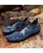 Large Size Men Fabric Slip Resistant Elastic Lace Hiking Casual Beach Water Shoes