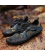 Large Size Men Fabric Slip Resistant Elastic Lace Hiking Casual Beach Water Shoes