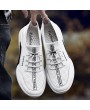 Men Hollow Out Breatnable Lace Up Casual Running Sneakers