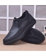 Men Mesh Splicing Light Weight Soft Slip On Casual Waling Shoes