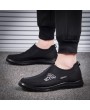 Men Mesh Splicing Light Weight Soft Slip On Casual Waling Shoes