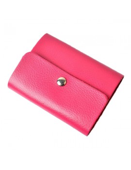 Portable Genuine Leather Card Holder 26 Card Slots Wallet For Women Men Unisex