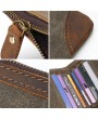 Canvas Vintage Wallet Bifold 8 Card Slot Coin Purse For Men