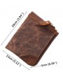 Canvas Vintage Wallet Bifold 8 Card Slot Coin Purse For Men