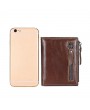 6 Card Holders Vintage Vertical Genuine Leather Coin Bag Wallet For Men