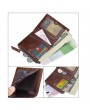 6 Card Holders Vintage Vertical Genuine Leather Coin Bag Wallet For Men