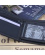 6 Card Holders Vintage Stitching Denim Coin Bag Casual Wallet For Men