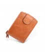 Men Genuine Leather RFID Anti-magnetic Vintage Casual 15 Card Slots Wallet