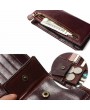 Men RFID Anti-magnetic Genuine Leather Long Wallet Card Holder Phone Bag