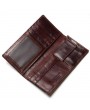 Men RFID Anti-magnetic Genuine Leather Long Wallet Card Holder Phone Bag