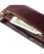 Men RFID Anti-magnetic Genuine Leather Long Wallet Card Holder Phone Bag