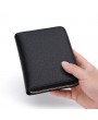 Men Faux Leather Solid Multi-slots Card Holder Wallet