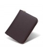 Men Faux Leather Solid Multi-slots Card Holder Wallet