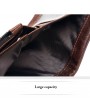 Vintage Genuine Leather 11 Card Slots Coin Bag Trifold Wallet For Men