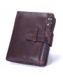 Genuine Leather Wallet 6 Card Slots Card Holder Cowhide Coin Purse For Women Men