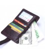 Genuine Leather Wallet 6 Card Slots Card Holder Cowhide Coin Purse For Women Men