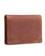 Men Genuine Leather Short Wallet Coin Purse 2 Card Slot Card Holder