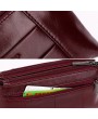 Men Genuine Leather Multi-function Wallet Card Holder 5.5 Inch Phone Bag